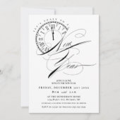 Elegant en modern nieuwjaarsfeest kaart (Voorkant)