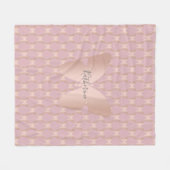 Elegant en modern roos gouden vlinder design fleece deken (Voorkant (Horizontaal))