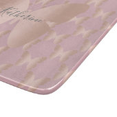 Elegant en modern roos gouden vlinder design snijplank (Hoek)