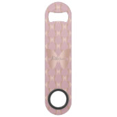 Elegant en modern roos gouden vlinder design speed flessenopener (Voorkant)