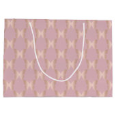 Elegant en modern roos gouden vlinder groot cadeauzakje (Achterkant)