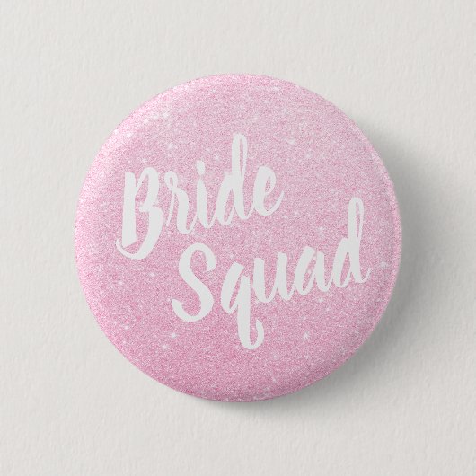 Elegant en modern roos goudglitter briddes squad ronde button 5,7 cm (Voorkant)