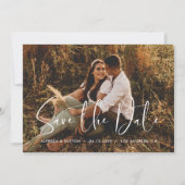 Elegant en modern Save the Date-fotokaart Aankondiging (Voorkant)