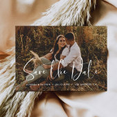 Elegant en modern Save the Date-fotokaart Aankondiging