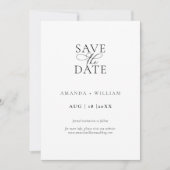 Elegant en modern Save The Date Kaart (Voorkant)