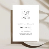 Elegant en modern Save The Date Kaart