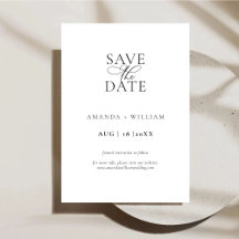 Elegant en modern Save The Date Kaart