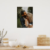 Elegant en modern Simple Calligraphy Photo Script Poster (Keuken)