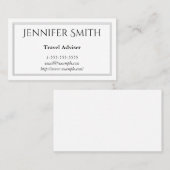 Elegant en modern Visitekaartje voor reisadviseur (Voorkant / Achterkant)
