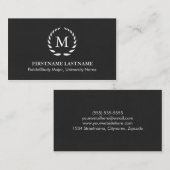 Elegant en modern Visitekaartje voor studenten Contactkaartje (Voorkant / Achterkant)