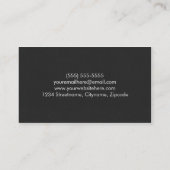 Elegant en modern Visitekaartje voor studenten Contactkaartje (Achterkant)