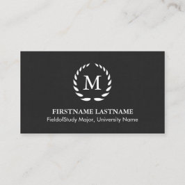 Elegant en modern Visitekaartje voor studenten Contactkaartje