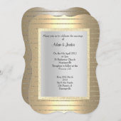 ELEGANT EN MODERN WEDDING Gold sepia bronze Kaart (Voorkant / Achterkant)