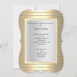 ELEGANT EN MODERN WEDDING Gold sepia bronze Kaart