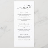 Elegant en Modern Wedding Menu (Voorkant)