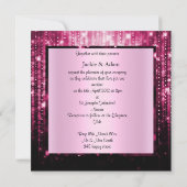 ELEGANT EN MODERN WEDDING SPARKLE PINK KAART (Achterkant)