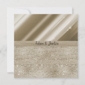 ELEGANT EN MODERN WEDDING SPLIT BRONZE GLITTER KAART (Voorkant)