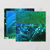 ELEGANT EN MODERN WEDDING SPLIT ROYAL blauw groen Kaart (Voorkant / Achterkant)