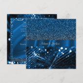 ELEGANT EN MODERN WEDDING SPLIT ROYAL KAART (Voorkant / Achterkant)