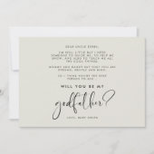 Elegant en modern Wil je mijn Godfather kaart zijn (Voorkant)