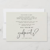 Elegant en modern Wil je mijn Godfather kaart zijn (Voorkant)