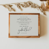 Elegant en modern Will you be my Godmoeder card Kaart