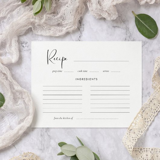 Elegant en modern zwart-wit recept