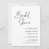 Elegant en modern zwart-wit Vrijgezellenfeest Kaart (Voorkant)