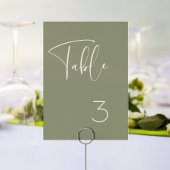 Elegant en moderne groene bruiloft kaart