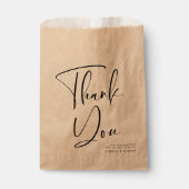 Elegant en moderne terracotta bruiloft bedankzakje (Voorkant)