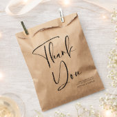 Elegant en moderne terracotta bruiloft bedankzakje (Geknipt)