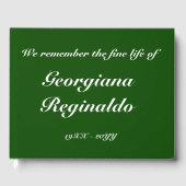 Elegant en ondergedompeld begrafenis/Memorial Gues Gastenboek (Voorkant)