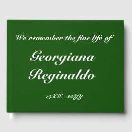 Elegant en ondergedompeld begrafenis/Memorial Gues Gastenboek