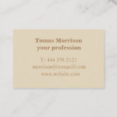 Elegant en origineel visitekaartontwerp visitekaartje (Achterkant)