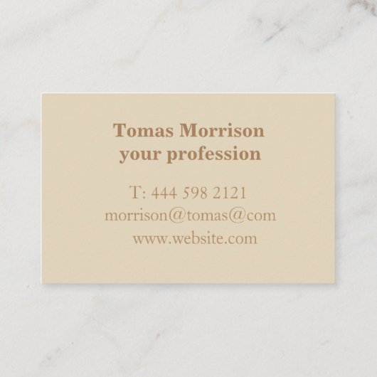 Elegant en origineel visitekaartontwerp visitekaartje (Achterkant)