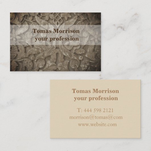 Elegant en origineel visitekaartontwerp visitekaartje (Voorkant / Achterkant)