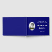 Elegant en Plain Funeral Guestbook; Aangepaste fot Gastenboek (Volledig)