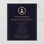 Elegant en professioneel indigogoud flyer (Voorkant)