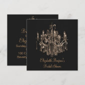 Elegant en Proud Chandelier ~ Uitnodiging (Voorkant / Achterkant)