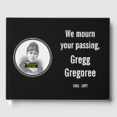 Elegant en respectabel Memorial Guest Book Gastenboek (Voorkant)