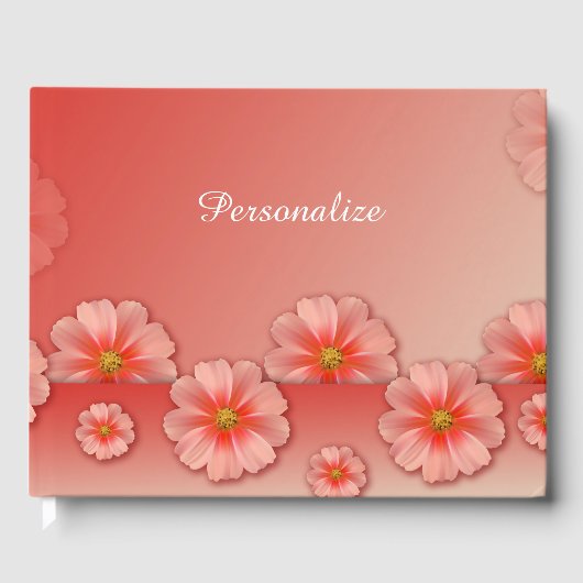 Elegant en Romantic Perzische Rozen personaliseren Gastenboek (Voorkant)