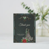 Elegant en romantisch  design. briefkaart (Staand voorkant)