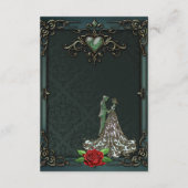 Elegant en romantisch  design. informatiekaartje (Achterkant)