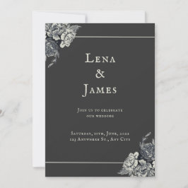 Elegant en romantisch rooskleurig kaart