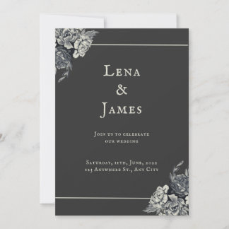 Elegant en romantisch rooskleurig kaart