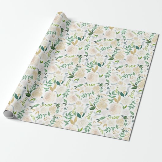 Elegant en Romantisch Woodland Wrapping Papier (Uitgerold)