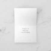 Elegant en  roze snowflakes kerstKaart Kaart (Binnen)