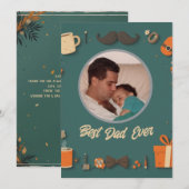 Elegant en Schattige Vaderdag Wenskaart Feestdagenkaart (Voorkant / Achterkant)