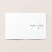 Elegant en schoon "Bedankt voor uw hulp!" Kaart (Binnen)