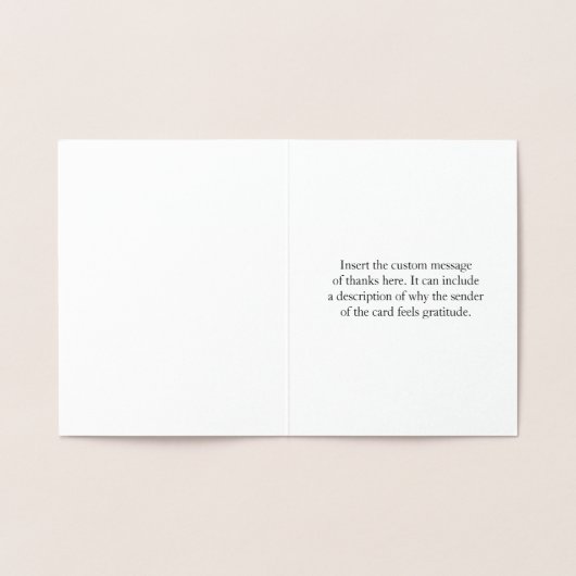 Elegant en schoon "Bedankt voor uw hulp!" Kaart (Binnen)